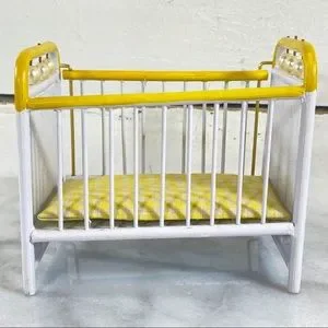 1960's Toys Other Dollhouse Crib From 96s Metal W Pearls